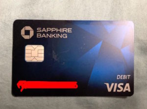 The Sapphire Banking Debit Card.