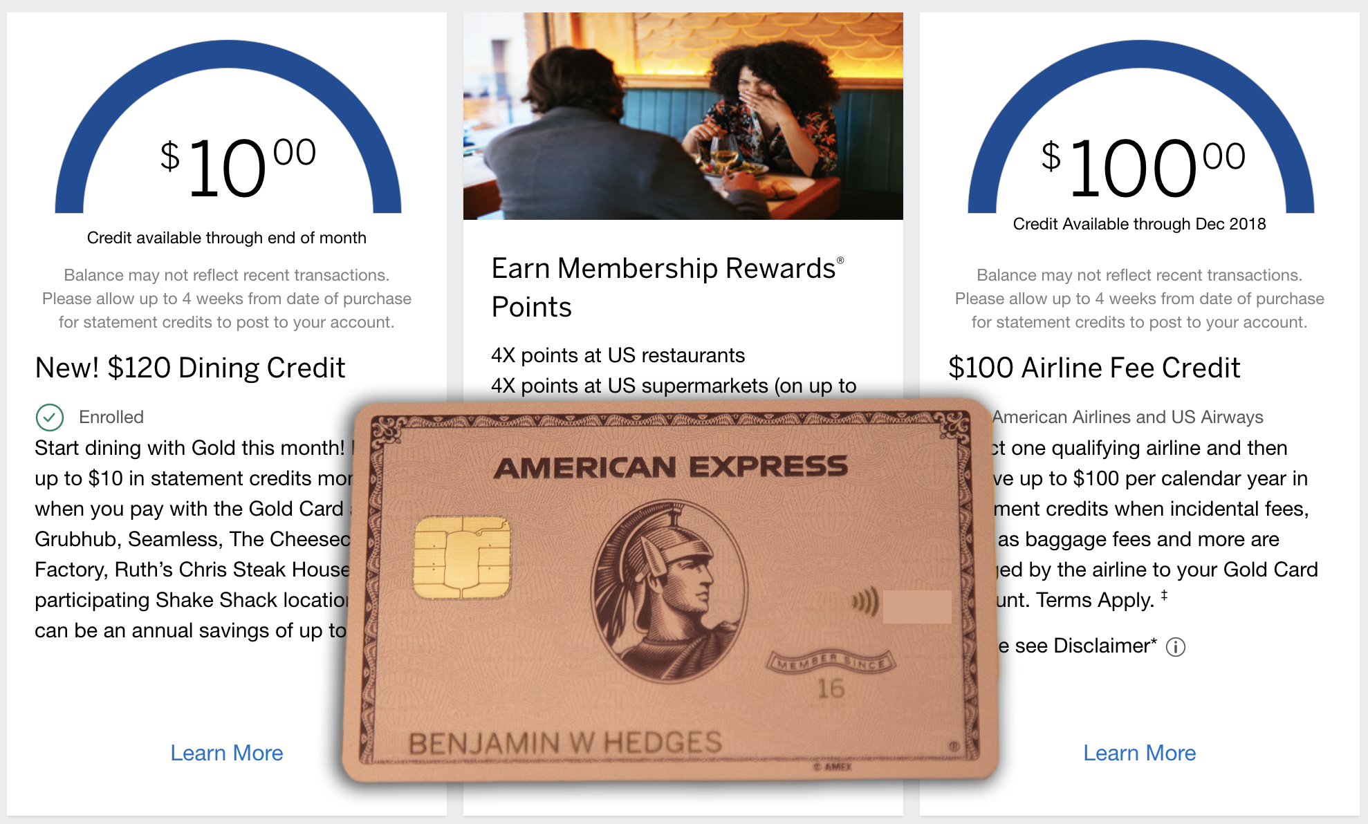 Amex Gold Benefits