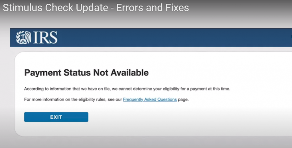 1200 Stimulus Check Update Errors and Fixes The Credit Shifu