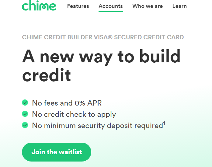 chime credit builder card without direct deposit